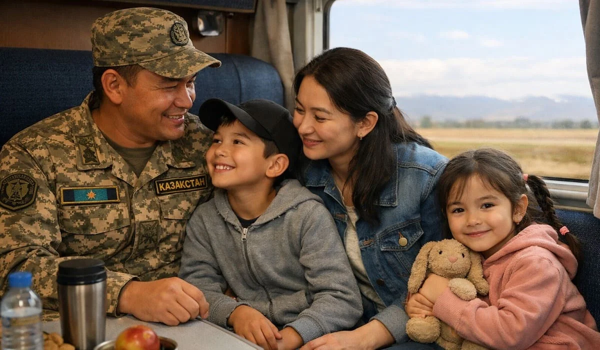 Военнослужащие Казахстана и их семьи получили право на бесплатный проезд на поезде