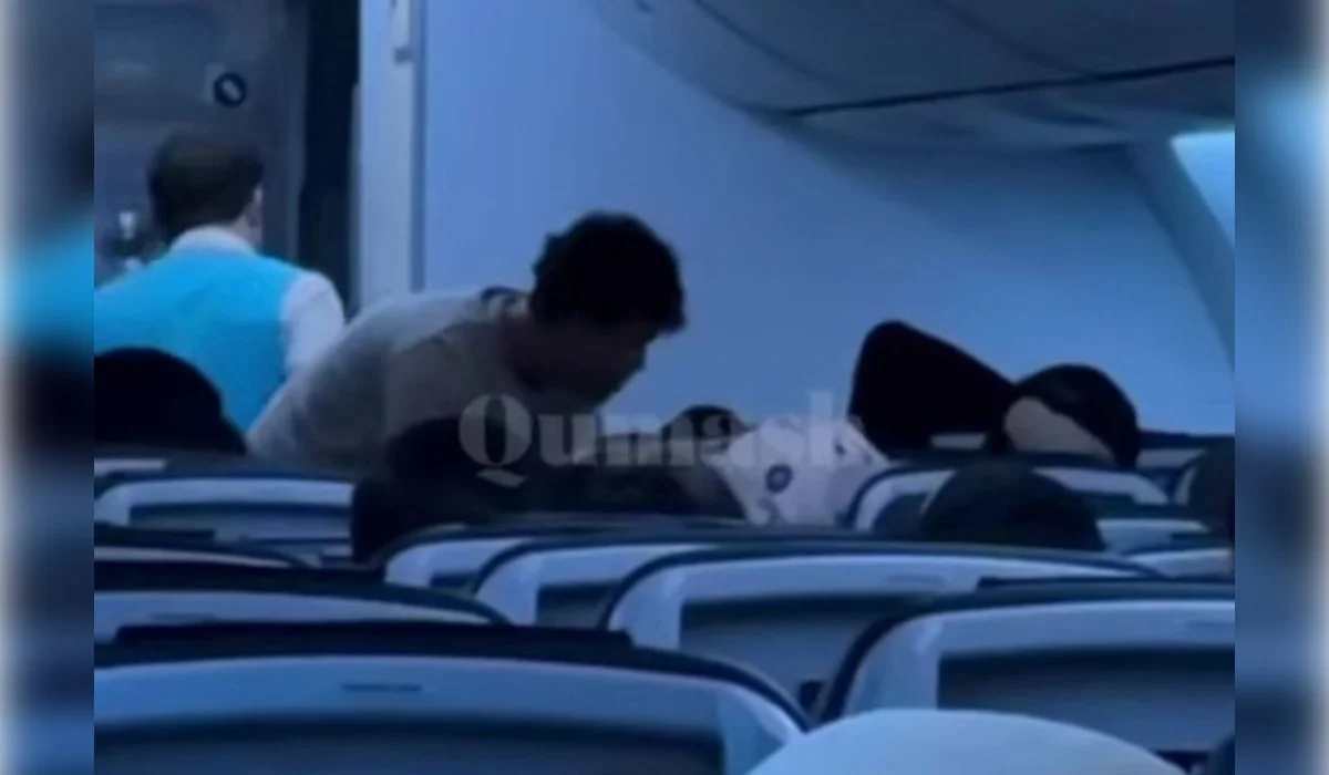 Студент-медик спас пассажира рейса Астана – Шымкент (ВИДЕО)