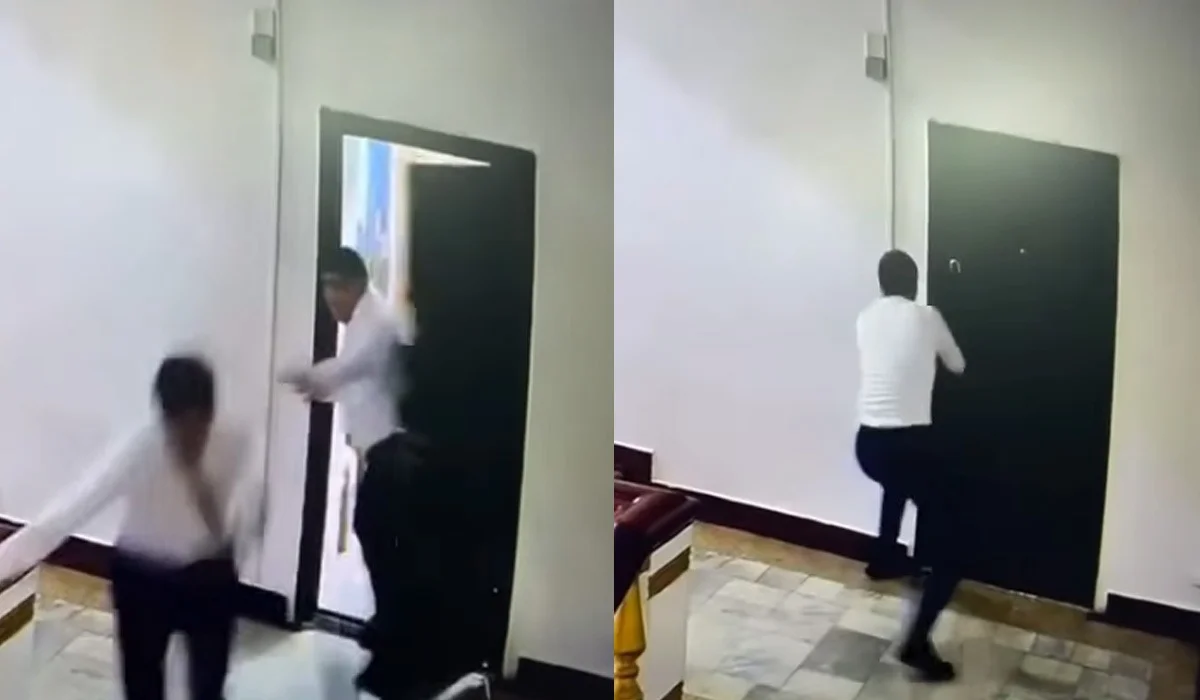 «Не был избит»: появилось видео с гоняющимися друг за другом Сапиевым и его замом