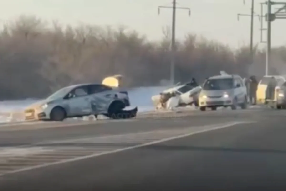 Массовое ДТП на трассе Актобе – Оренбург: погибли четыре человека (ВИДЕО)