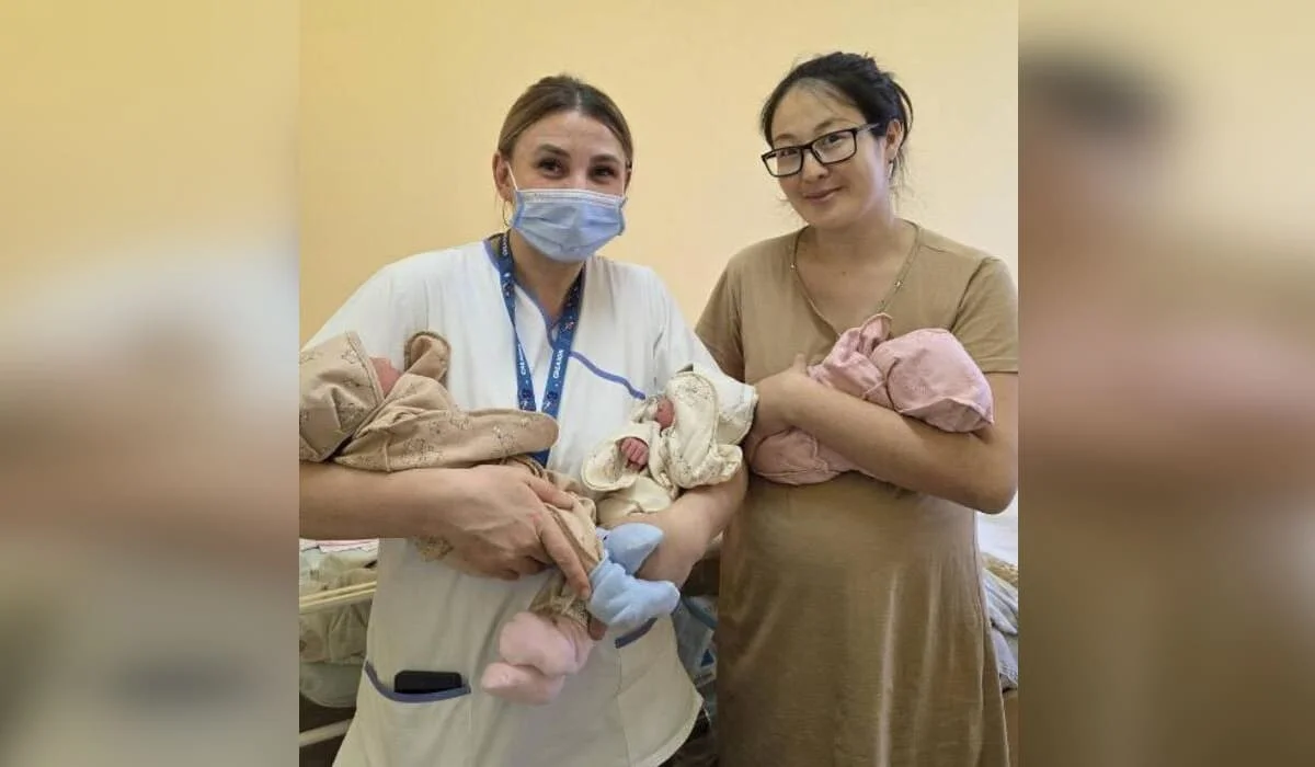 В Костанае родилась тройня – первая за три года