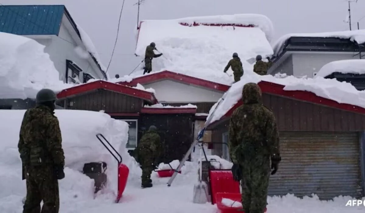 Число жертв мощных снегопадов в Японии достигло 38 человек