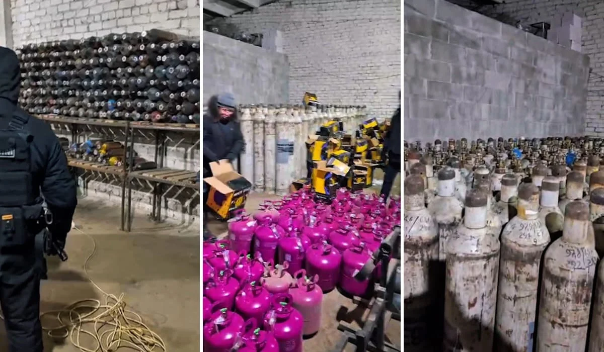 Две цистерны и больше тысячи баллонов с «веселящим газом» изъяли в Актюбинской области (ВИДЕО)