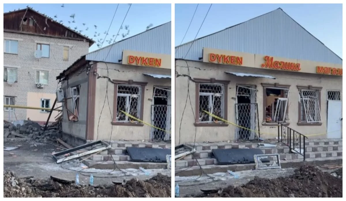 Обрушилась стена и кровля: взрыв произошел в области Жетысу (ВИДЕО)