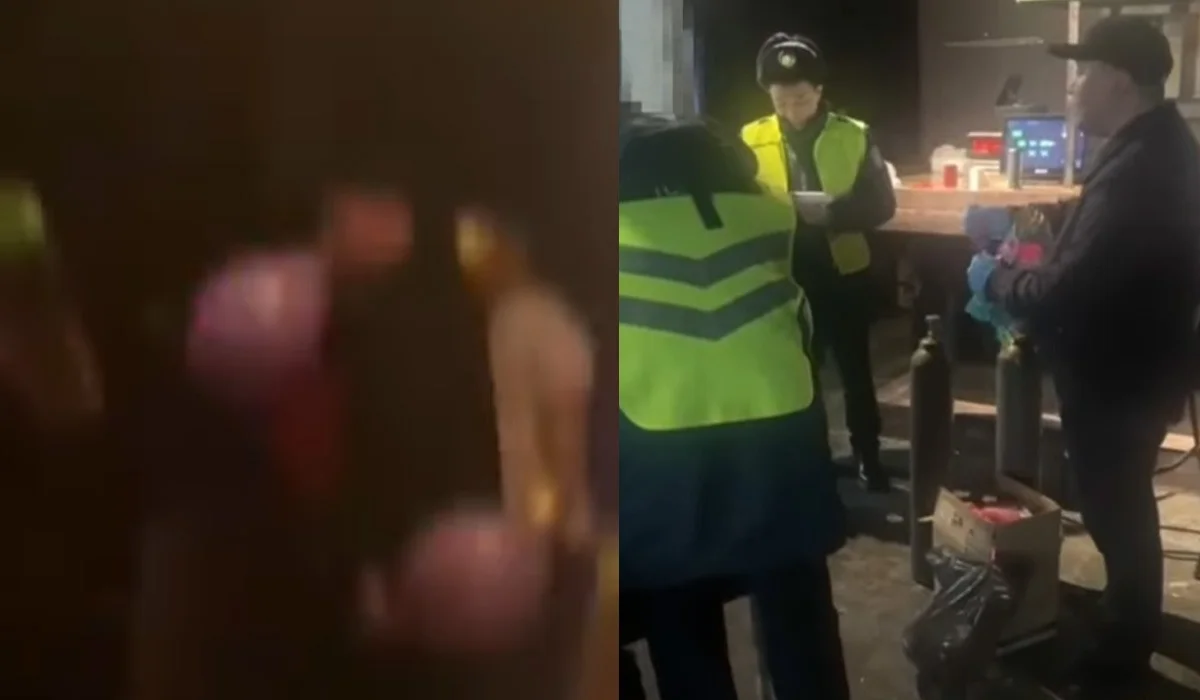 «Веселящий газ» продавали посетителям ночного клуба в Алматы (ВИДЕО)