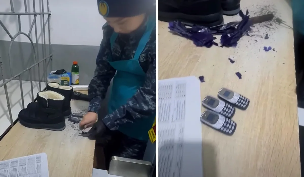 Телефон и SIM-карты спрятали в обуви: попытку проноса в изолятор пресекли в Астане (ВИДЕО)