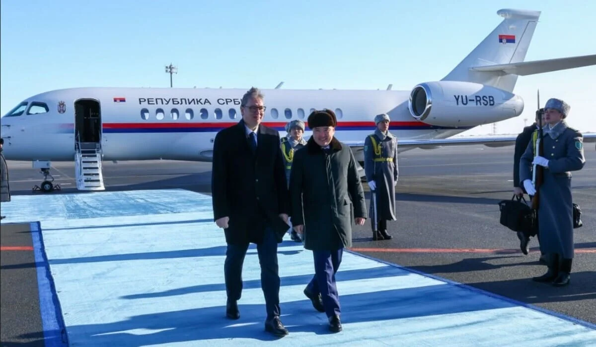 Президент Сербии Александр Вучич прибыл в Казахстан (ФОТО, ВИДЕО)