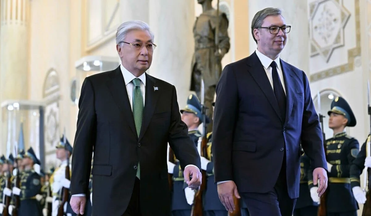 Александр Вучич прибыл в Акорду: как прошла церемония встречи (ВИДЕО)