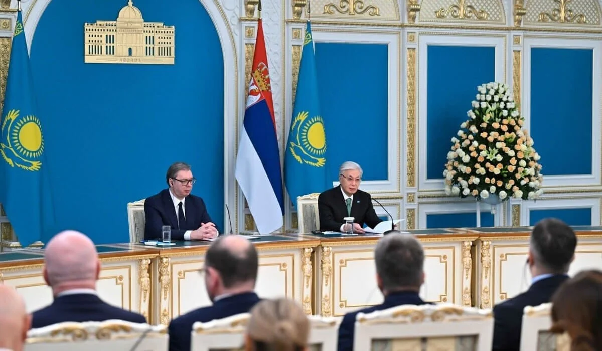 «Прошли очень плодотворно»: Токаев о переговорах с Александром Вучичем в Акорде