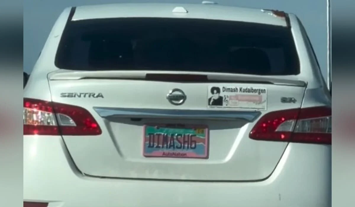 Номер DIMASH на автомобиле в Майами растрогал казахстанцев (ВИДЕО)