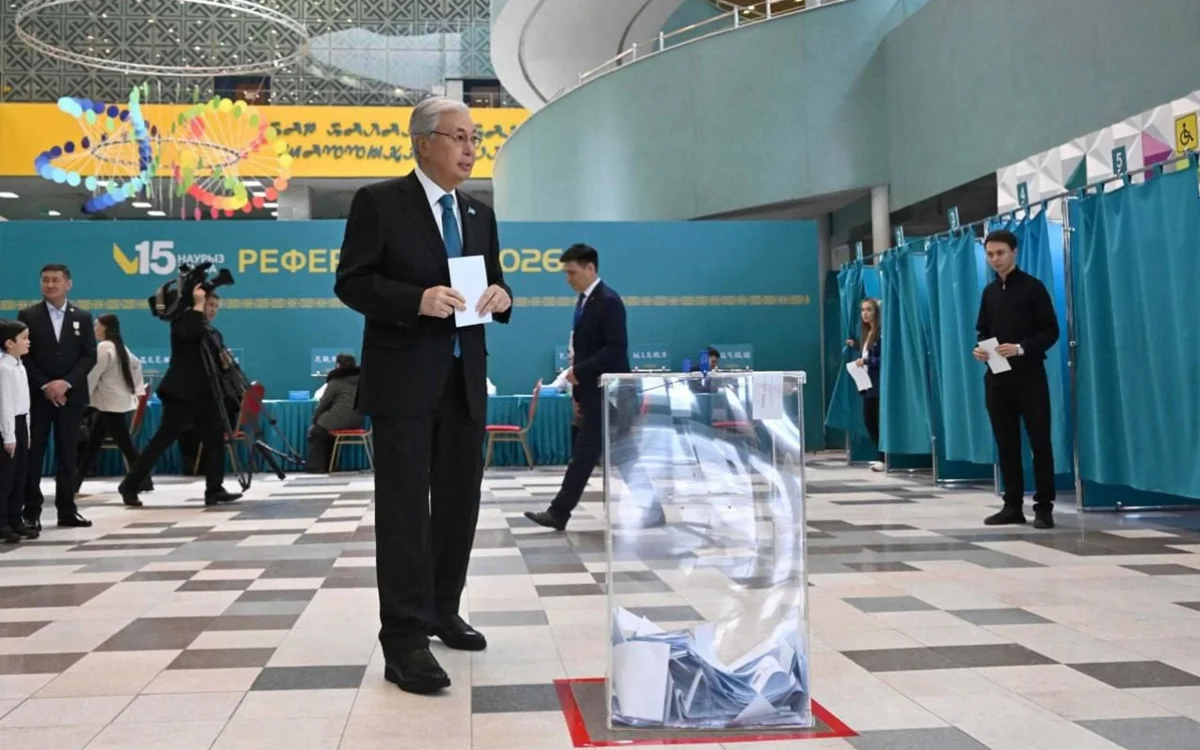 Касым-Жомарт Токаев проголосовал на республиканском референдуме