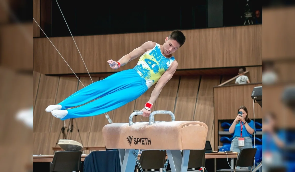 Казахстанский гимнаст завоевал серебро этапа Кубка мира в Турции