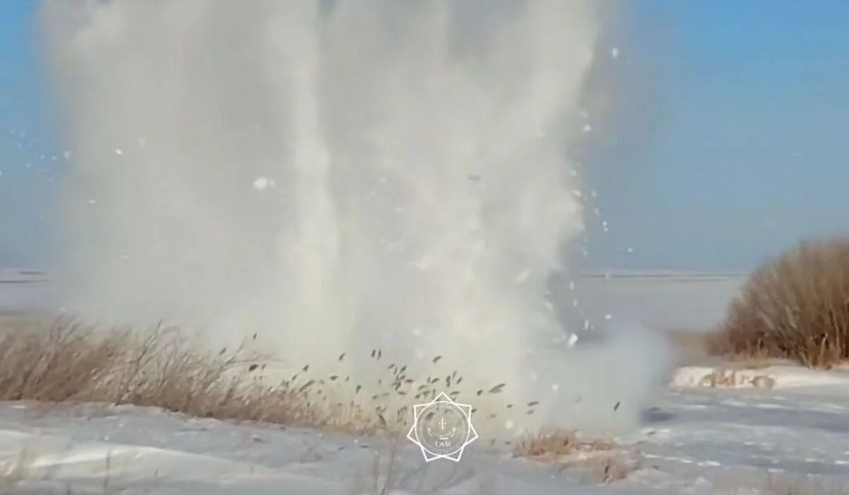 Подготовка к паводку: взрывные работы проводят на реках СКО (ВИДЕО)