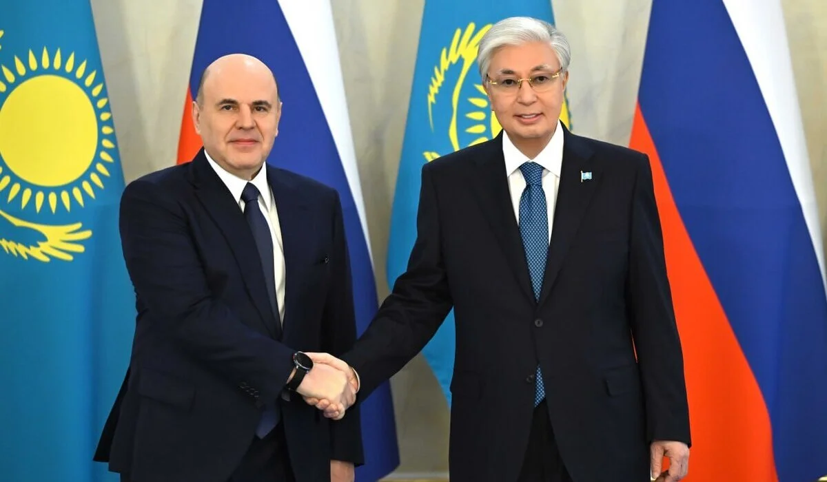 Токаев принял премьер-министра России Михаила Мишустина