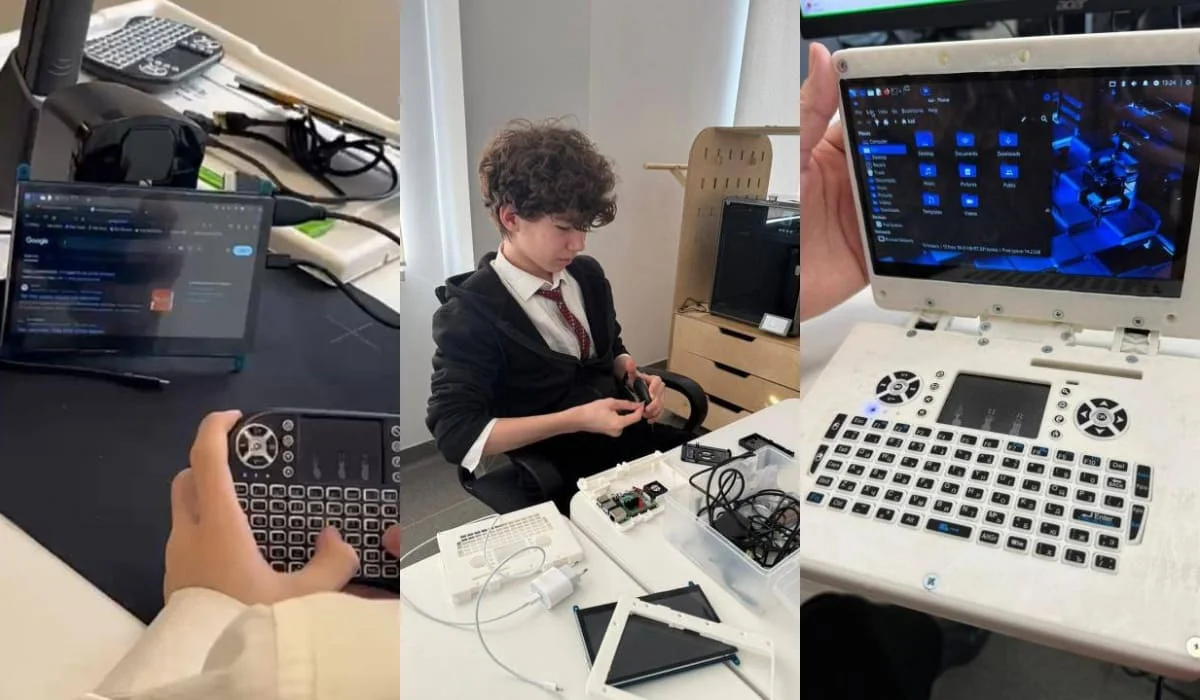 Десятиклассник из Астаны создал собственный мини-ноутбук