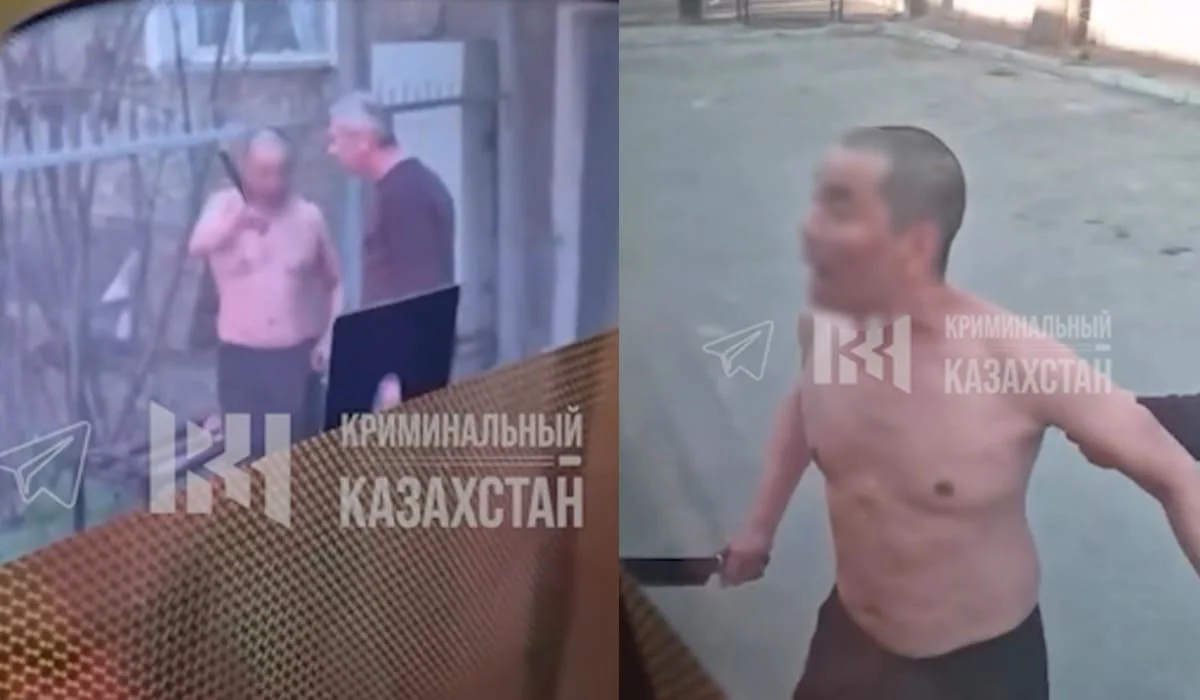 Мужчина с ножом напал на врачей скорой помощи в Алматы (ВИДЕО)