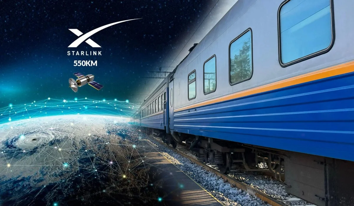 Starlink поможет регулировать движение поездов в Казахстане