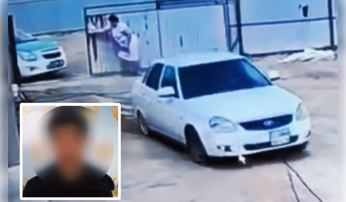 Женщина помешала полицейской погоне за водителем без прав в Атырау (ВИДЕО)