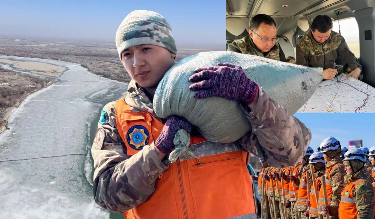 15 переливов и размывов происходят в Казахстане из-за паводков