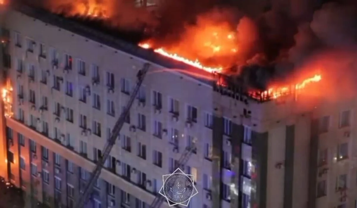 Стало известно, насколько пострадало при пожаре здание акимата Актюбинской области