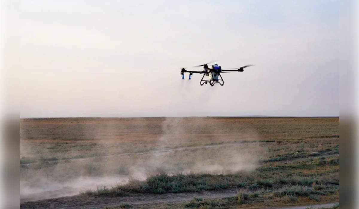 Больше сотни дронов будут бороться с саранчой в Казахстане