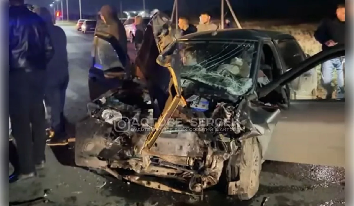 Смертельное ДТП произошло на трассе Актобе - Жайсан (ВИДЕО)