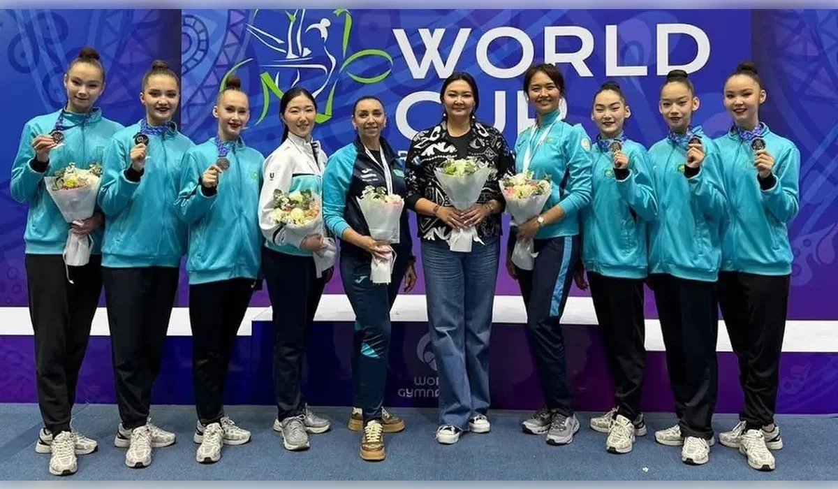 Сборная Казахстана по гимнастике завоевала серебро Кубка мира в Ташкенте