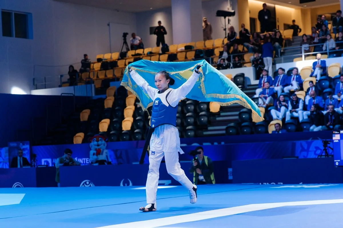 Первое за 20 лет: историческое золото завоевала казахстанка на ЧМ по таеквондо