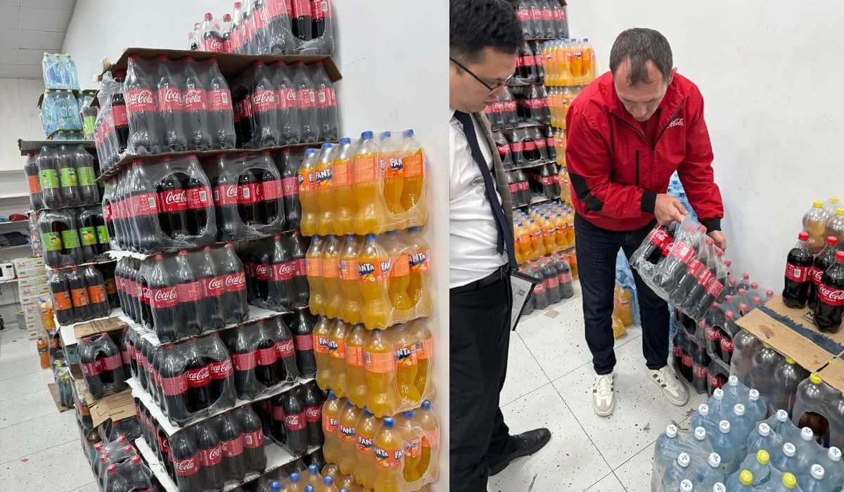 Поддельную Coca-Cola продавали в магазинах Шымкента
