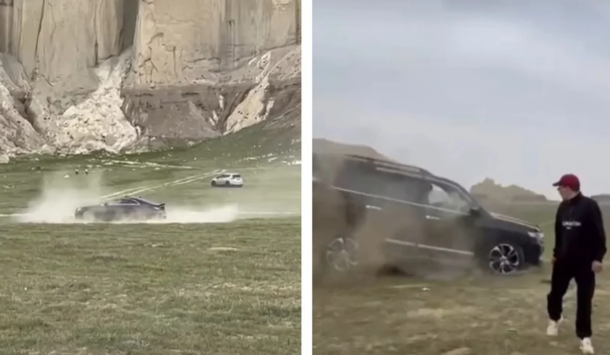 Дрифт в Долине замков в Айракты: водителя арестовали на 10 суток в Мангистау