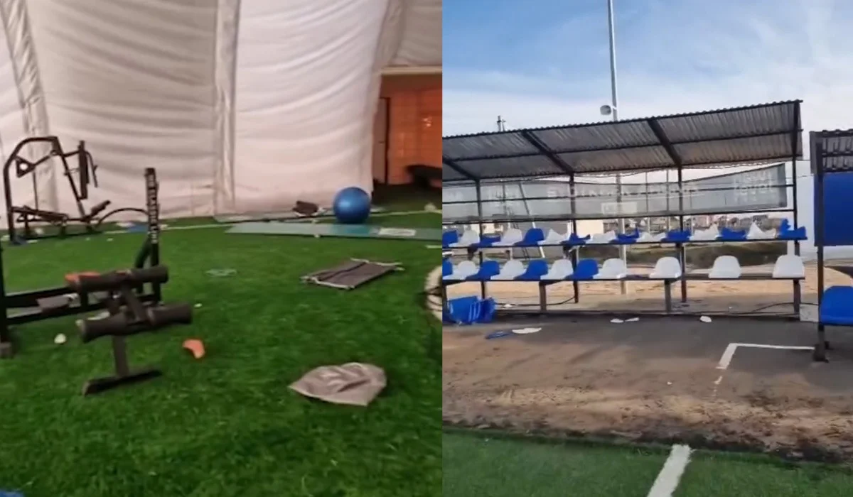 Футбольную базу разгромили в Акмолинской области: задержаны три подростка (ВИДЕО)