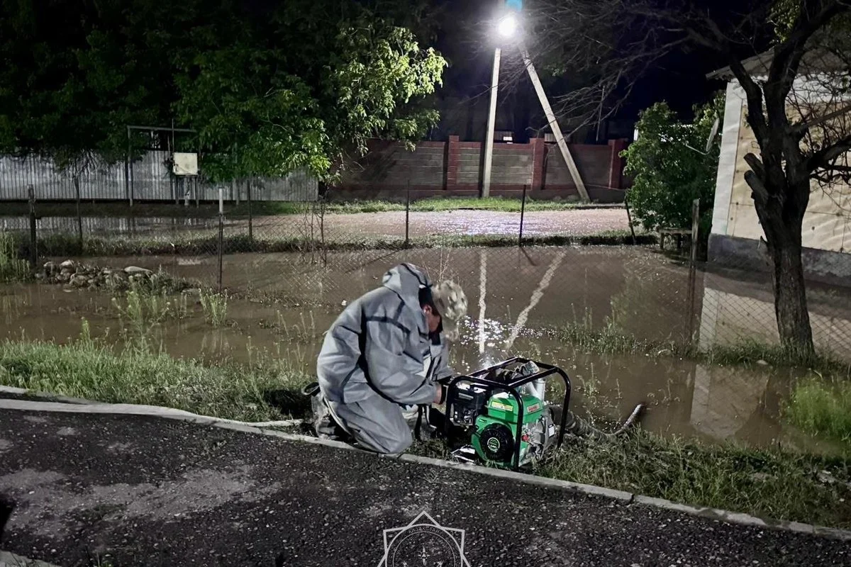 Сильный ливень в Кентау привел к подтоплениям в разных частях города