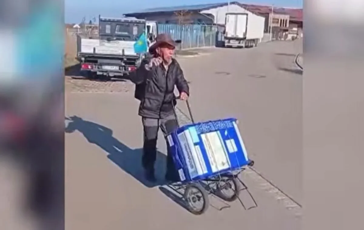 Аксакал из Улытау дошел до Парижа пешком в 76 лет (ВИДЕО)
