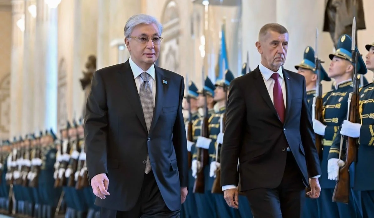 Токаев торжественно встретил премьер-министра Чехии в Акорде (ВИДЕО)