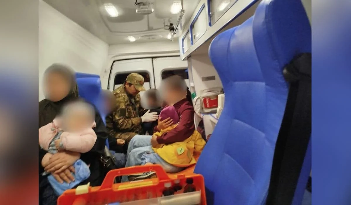 Женщина и пятеро детей пострадали в ДТП в Павлодарской области