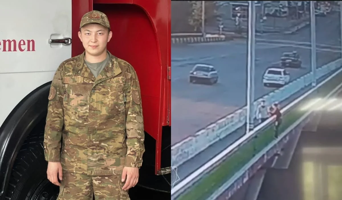 Сотрудник МЧС предотвратил трагедию на мосту в Усть-Каменогорске (ВИДЕО)