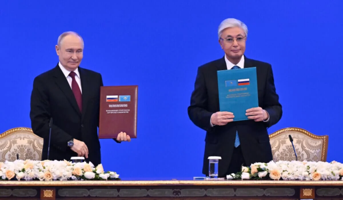 Токаев и Путин приняли совместное заявление о семи основах дружбы Казахстана и России