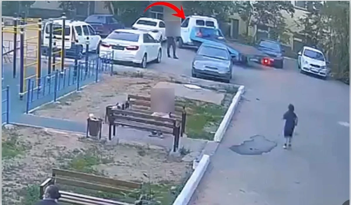Житель Уральска угнал Toyota Camry прямо со двора (ВИДЕО)