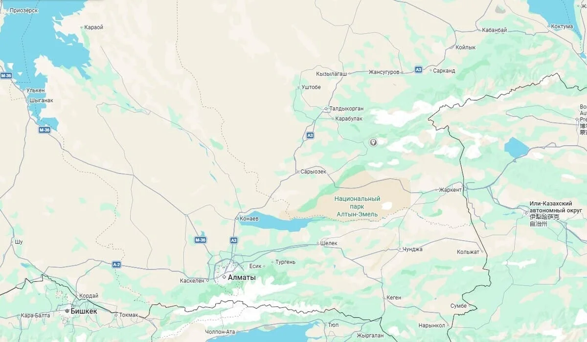 Землетрясение магнитудой 3,8 зафиксировали на юго-востоке Казахстана