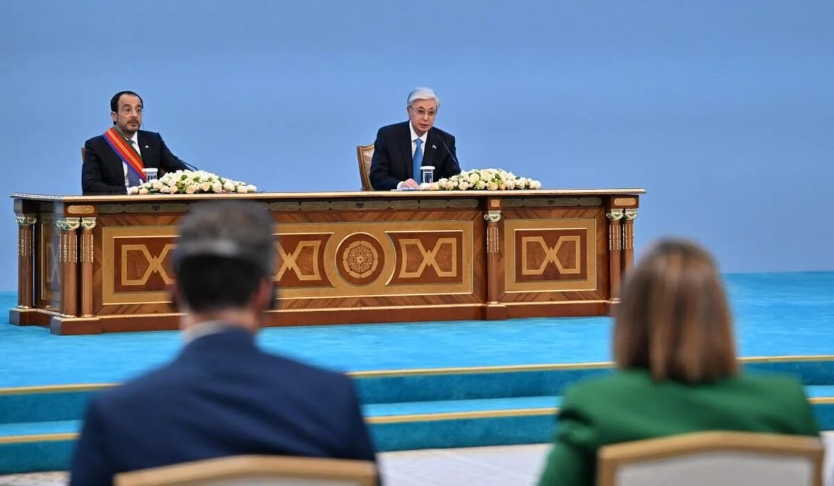«Кипр проявляет интерес к казахстанской системе eGov»: о чем говорили Токаев и Христодулидис на брифинге со СМИ