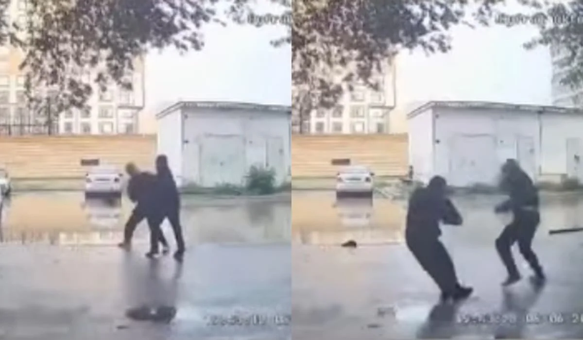 Мужчины подрались из-за парковочного места во дворе многоэтажки в Актобе (ВИДЕО)