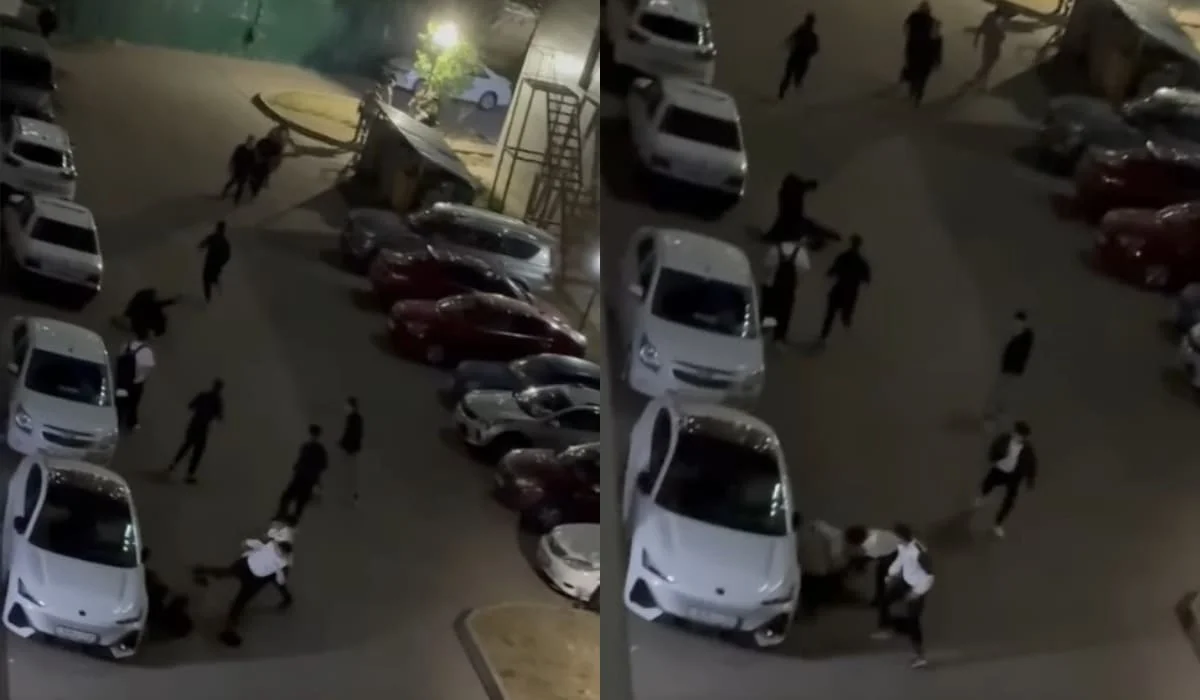 Подростки устроили массовые разборки во дворе ЖК в Астане (ВИДЕО)