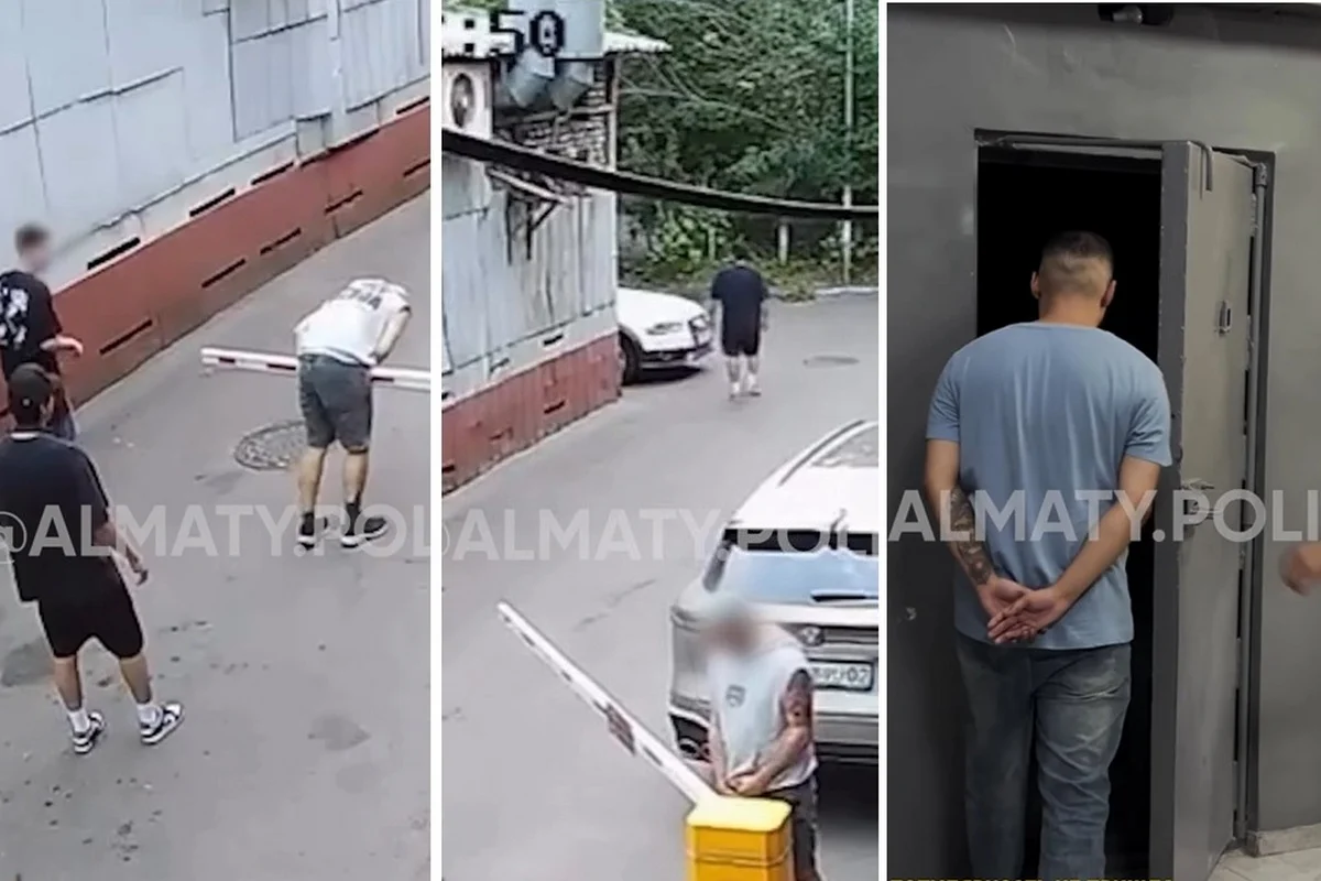 Ради контента сломал шлагбаум и справил нужду: автора видео арестовали в Алматы