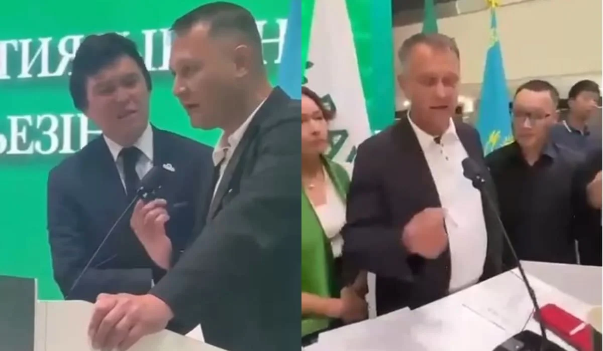 Скандал на съезде «Байтак»: один из членов политсовета выступил с предложением о смене председателя