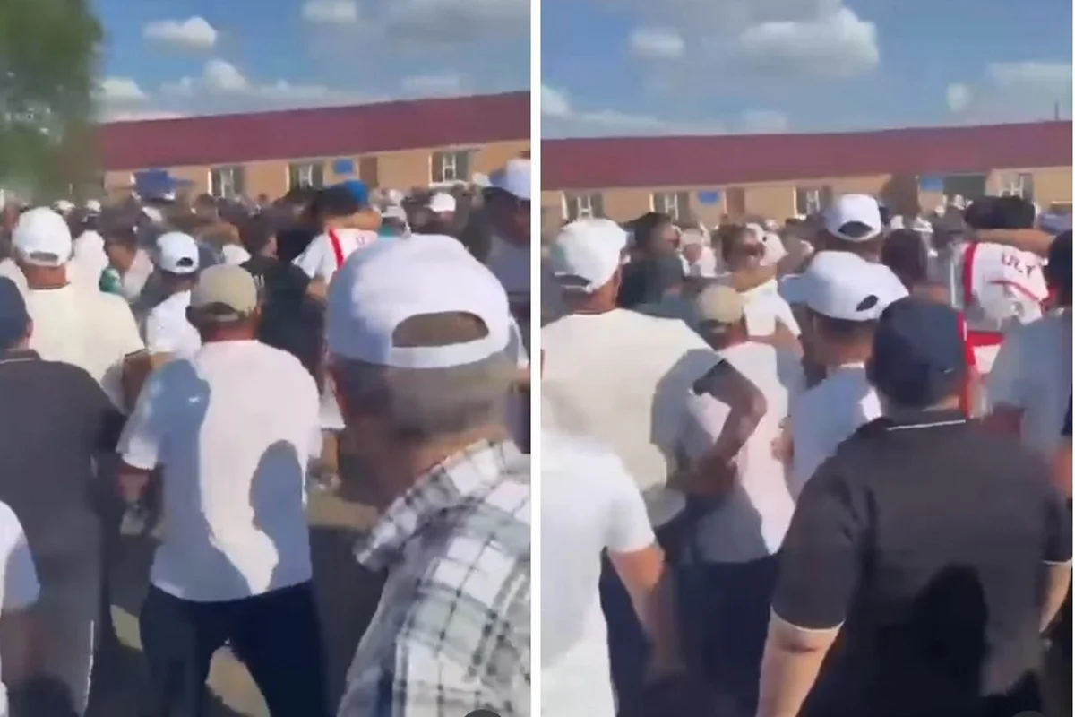 Массовой дракой закончилась сельская спартакиада в Улытау