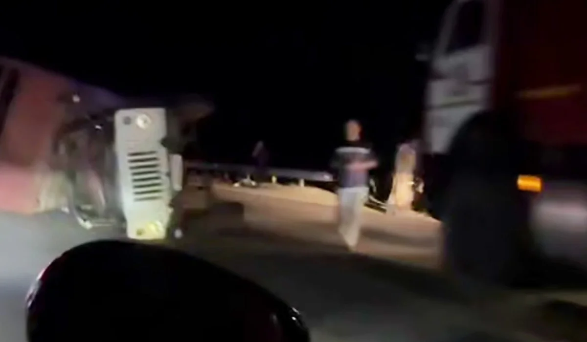 Два человека погибли в жутком ДТП на трассе Астана - Петропавловск (ВИДЕО)