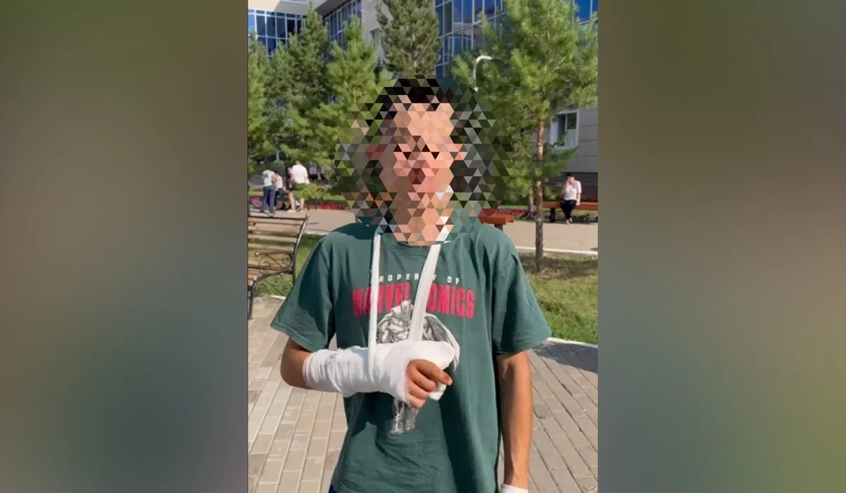 Газовый баллончик вспыхнул в руках у мужчины в Астане (ВИДЕО)