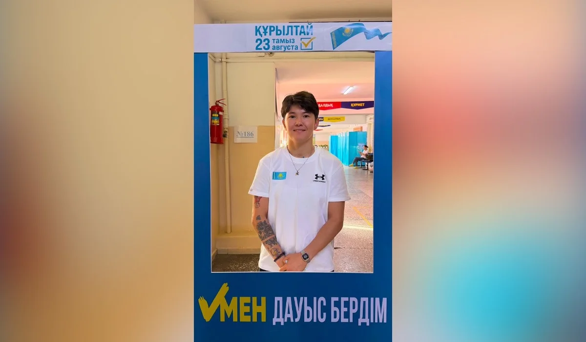 Назым Кызайбай проголосовала на выборах депутатов в Курултай