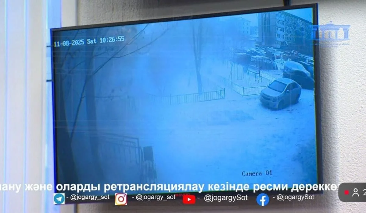 Обрушение фасада попало на видео: на суде по делу о гибели Улданы Мырзуан огласили детали