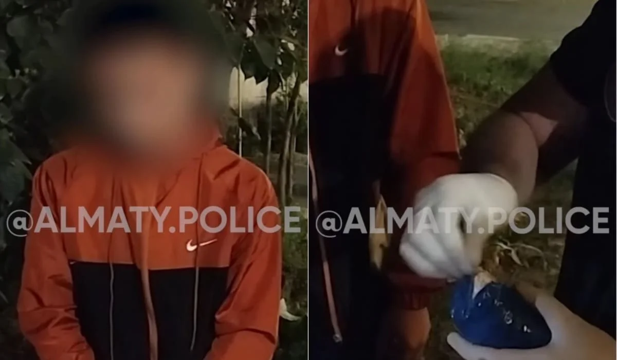 Двух подростков с особо крупной партией наркотиков задержали в Алматы (ВИДЕО)